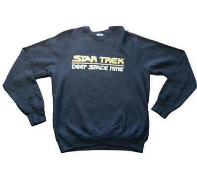 Lee Star Trek Star Space Nine Crewneck Sweatshirt XL 90s TV Show Sweater