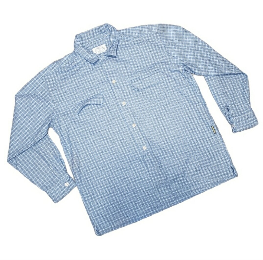 Armani Jeans Plaid Flannel Button Down Shirt XL Vintage Business Casual