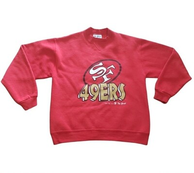 San Francisco 49ers Crewneck Sweatshirt Vintage The Game NFL 1994 Youth XL Red