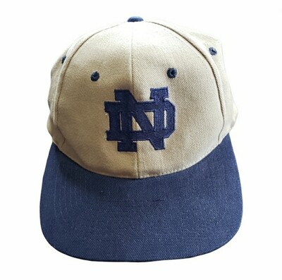 Notre Dame Snapback Hat Vintage College Football Independence Bowl Cap 90s NCAA