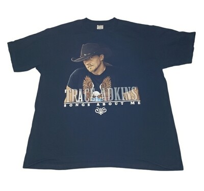 Trace Adkins Shirt Retro Y2K Country Music Tee All About Me Tour Anvil XL 2005