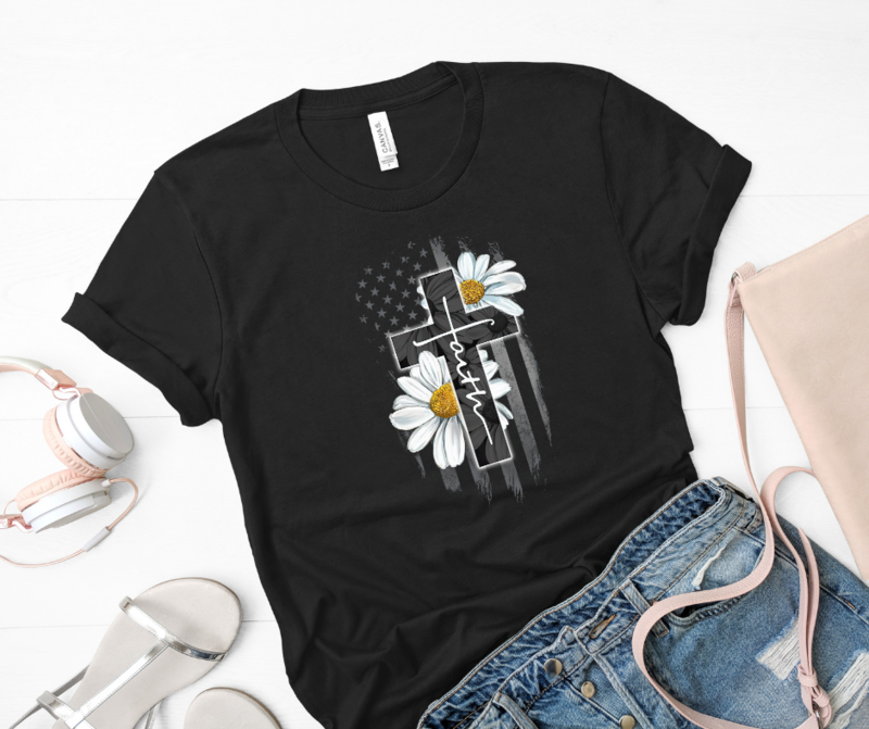 Daisy Flag Cross