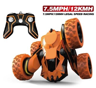RC Stunt Cars Toys Premium Car 2.4 Ghz. 360° Flips Double Sided Rotating Tumbling High Speed 7.5Mph 4WD Off Road Boys Girls Kids 6 7 8 9 Years