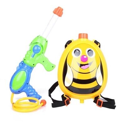 Water Gun Backpack Water Blaster for Kids Bee - Water Shooter with Tank - Summer Outdoor Toys for Pool Beach Water Toys for Kids 3, 4, 5, 6, 7 years old.