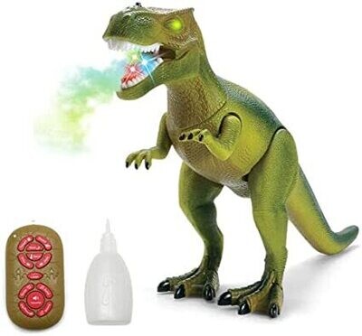 T-Rex Dinosaur Action Robot Remote Control Electronic Moving Head - Electronic Pets Green
