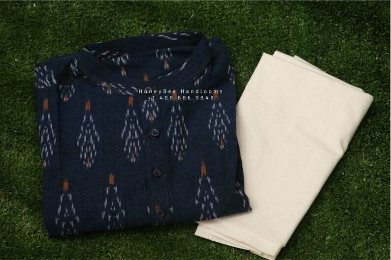Men kurta, kids boys ikkat kurta| indian men kurta | ikkat kurta for men | Men dhoti kurta | HoneyBee Handlooms