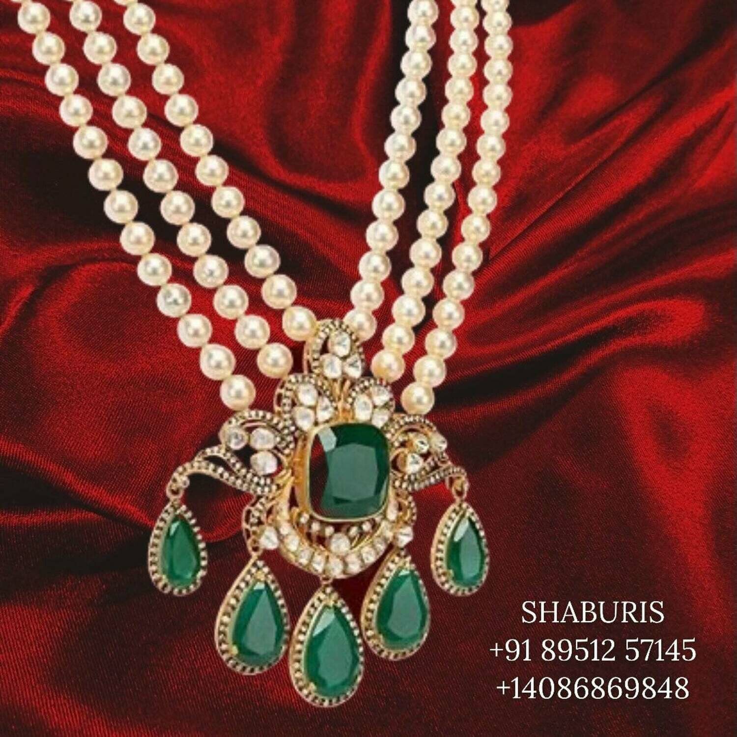 Pearl necklace south sea pearls beaded jewelry gold jewelry designs indian jewelry polki diamond set jewelry sets indian gold jewel-SHABURIS