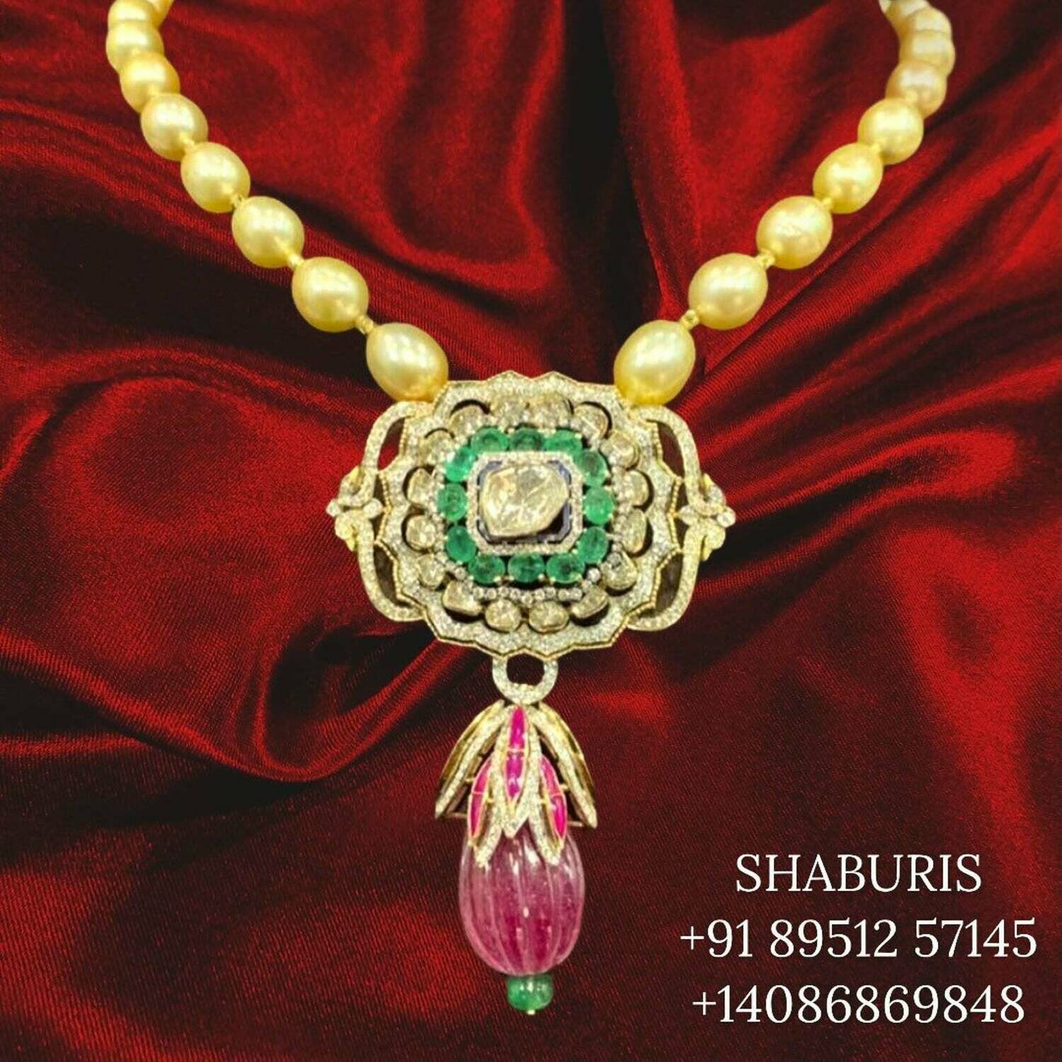 Tassel Jewelry,pearl necklace,Pure Silver Jewelery ,indian pearl necklace Jewelry,Indian Bridal,Indian Wedding Jewelry-NIHIRA-SHABURIS