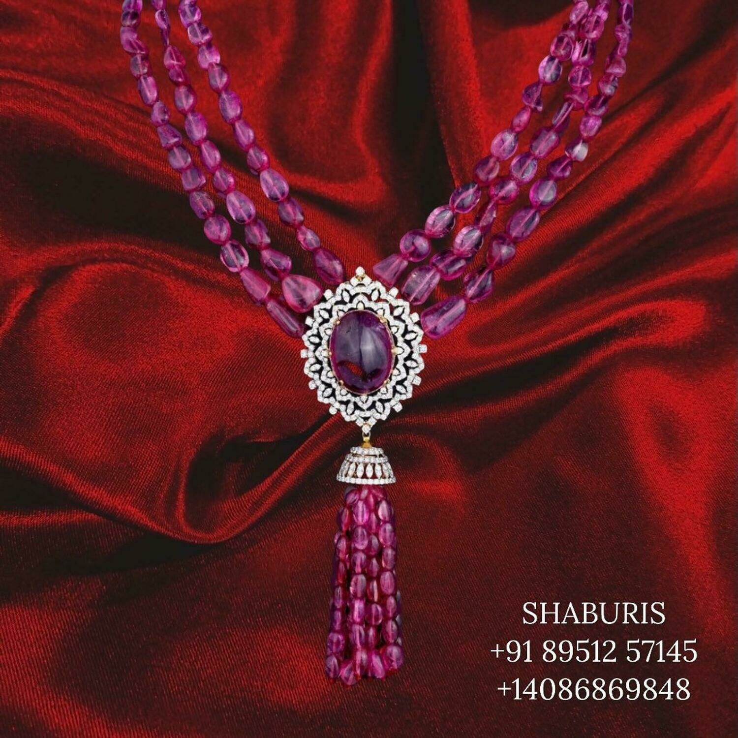 Tassel jewelry ruby bead jewelry diamond jewelry indian gold jewelry designs diamond necklace sets pure silver jewelry jewelry sets SHABURIS