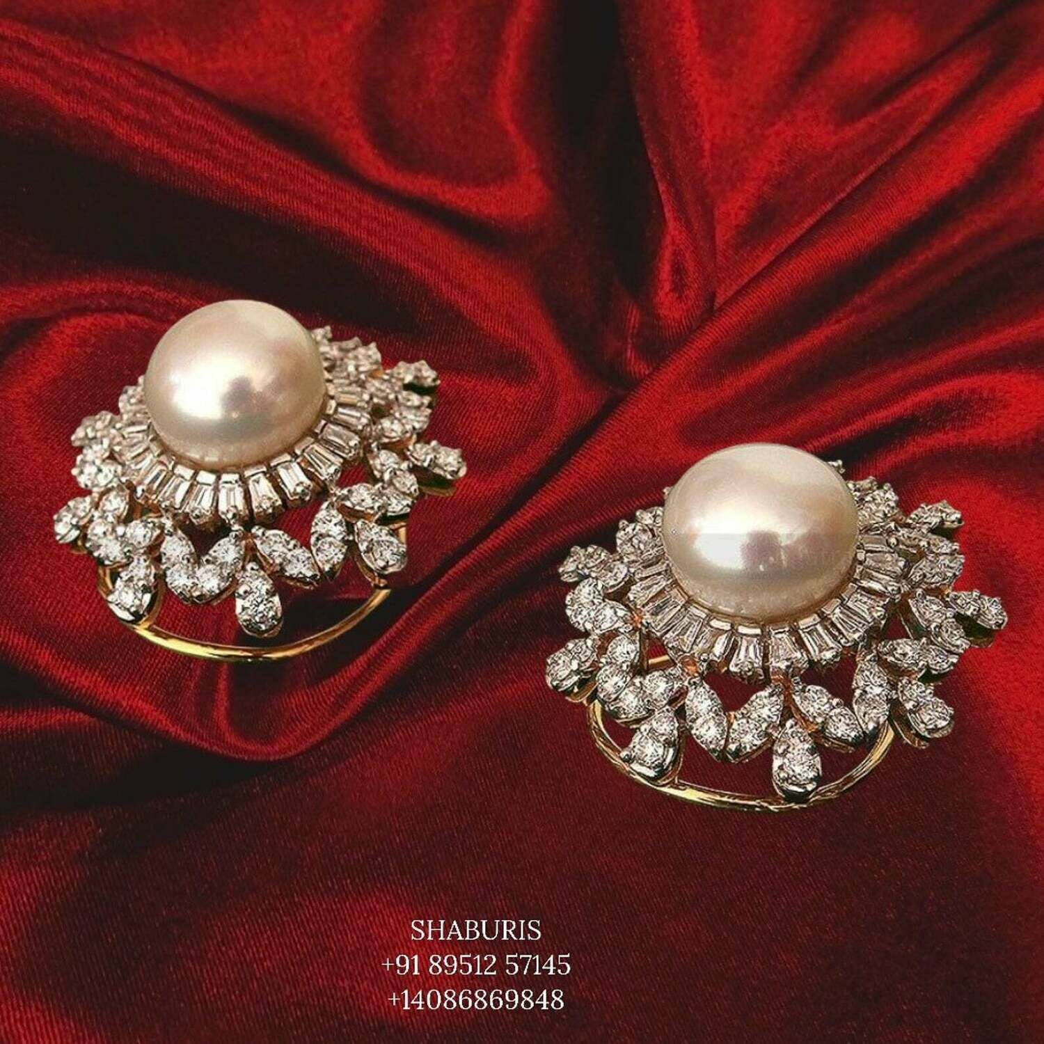 Latest Indian Jewelry,South Indian Jewelry,Pure silver studs Indian,Indian Earrings,Indian Wedding Jewelry -NIHIRA-SHABURIS