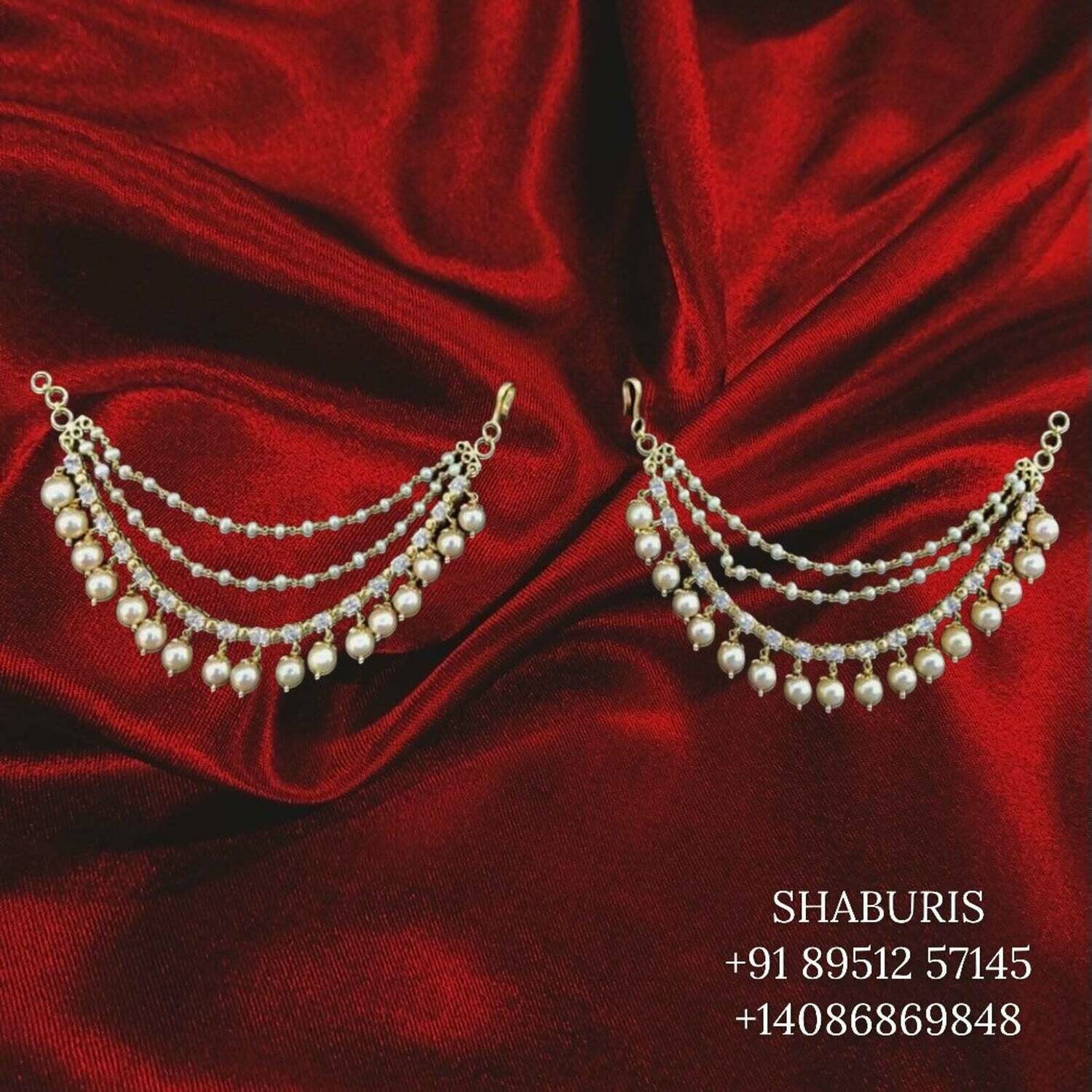 Pearl champaswaralu kids jewelry south indian jewelry indian gold design pure silver jewelry 925 silver jewelry fresh water pearls -SHABURIS
