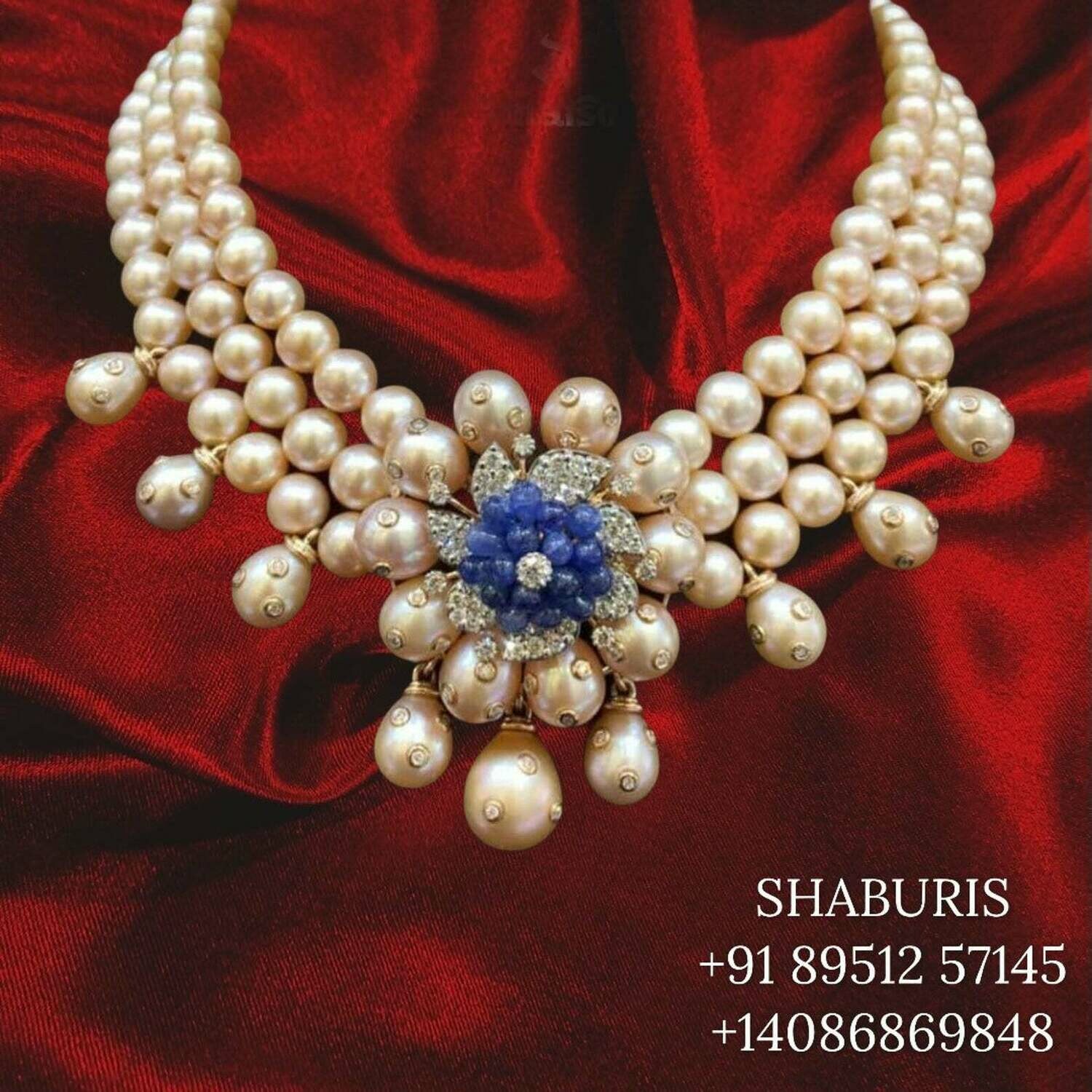 Latest Indian Jewelry,South Indian Jewellery,Pure silver diamond necklace,Swaroski Pendent,Indian Wedding Jewelry -NIHIRA-SHABURIS