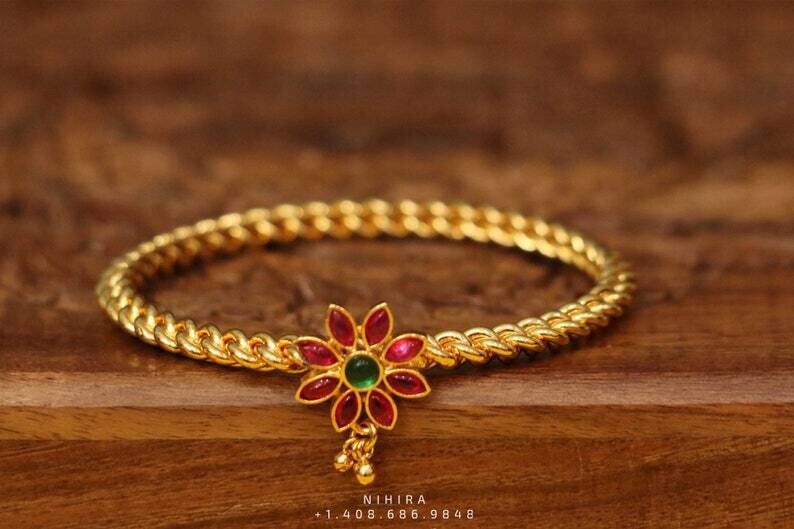 Bangle,Gold Plated Jewellery Indian ,Artificial Jewellery,diamond bracelet ,Indian Wedding Jewelry-NIHIRA-SHABURIS