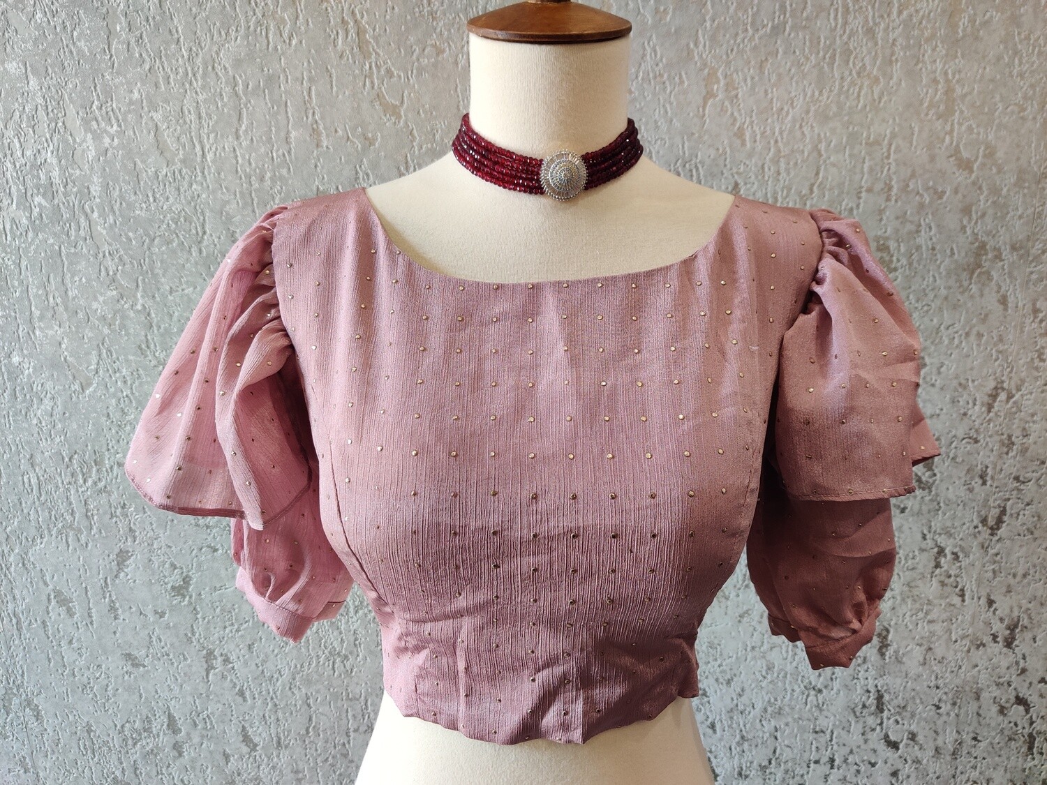 Ruffle Sleeve blouse Pattern Blouse Pink Blouse