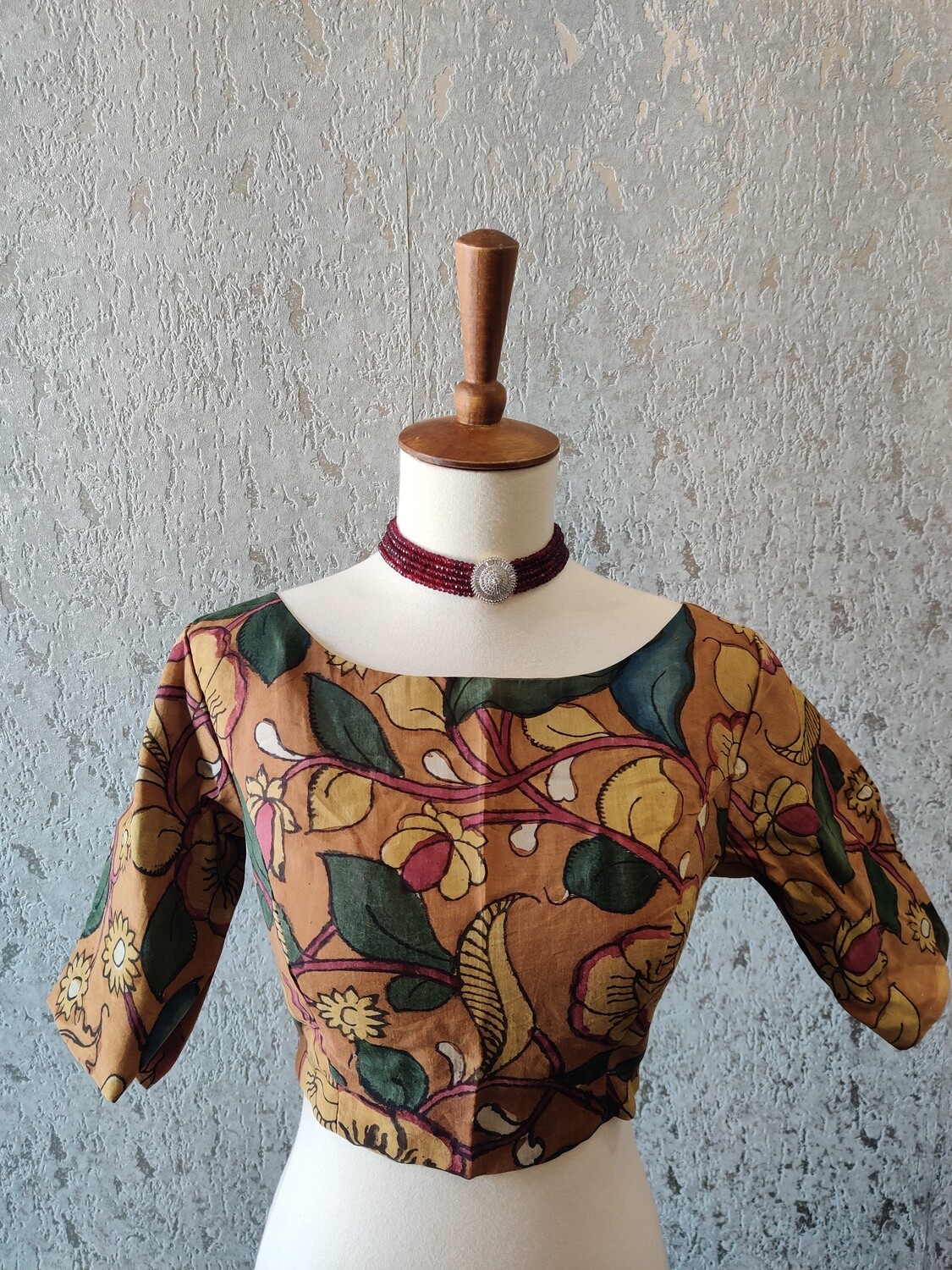 Kalamkari Blouse - Saree Blouse - Cotton Blouse