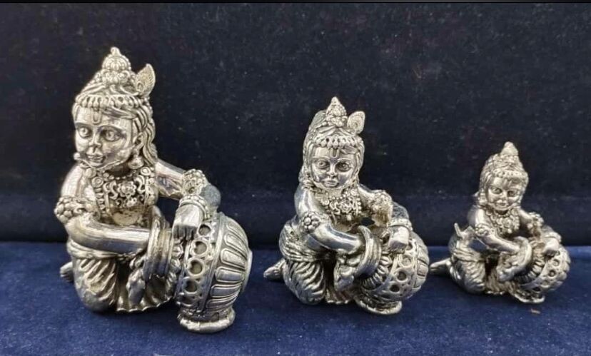 Pure Silver Lord Krishna Idol [PreOrder]