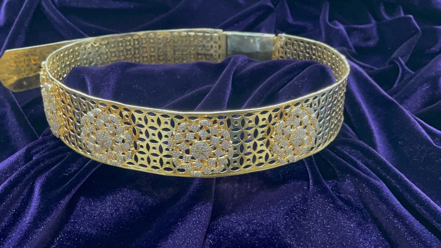 Diamond Vaddanam & Hip Belt - Silver Jewelry - SHABURIS