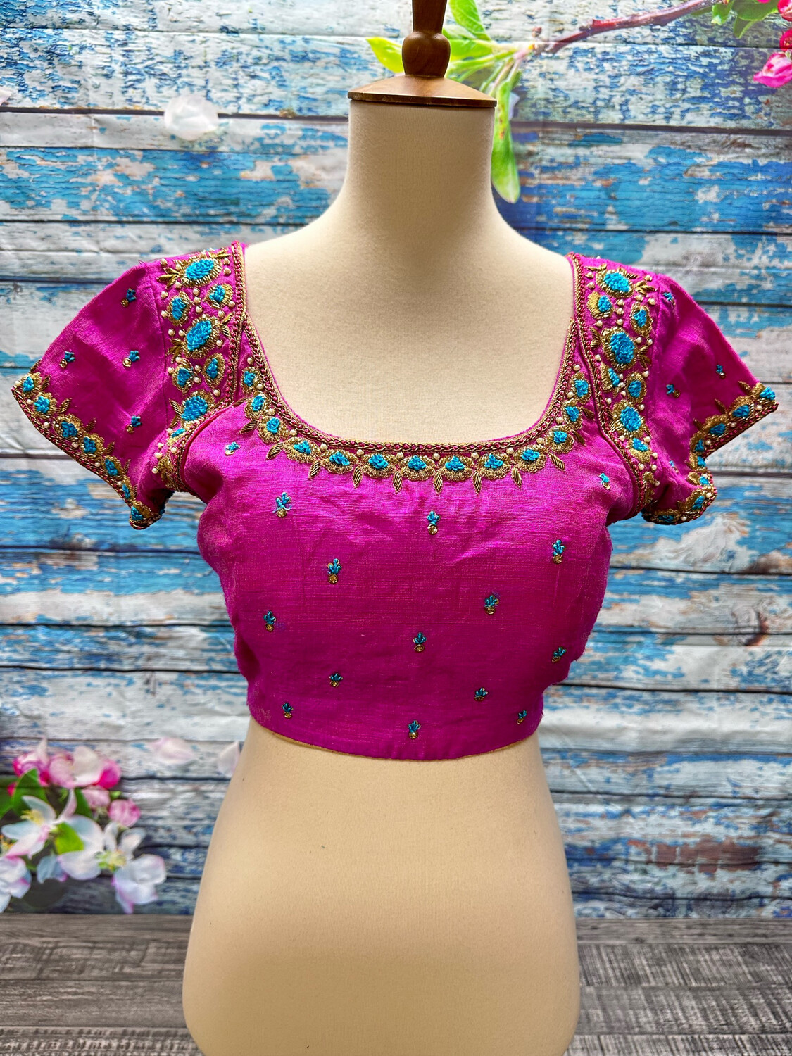 Designer Saree stitched blouse