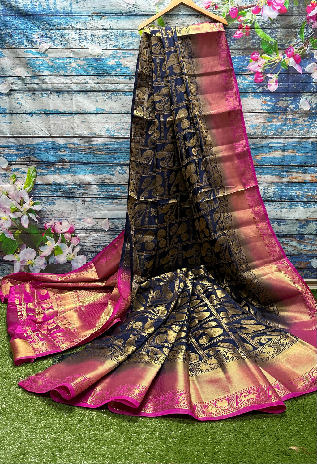 Banarasi Silk Saree [ Saree & Unstitched Blouse Piece]