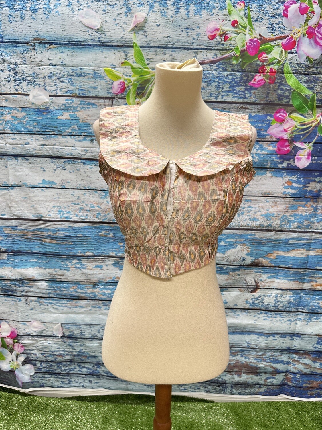 Designer Saree stitched blouse Ikkat Blouse