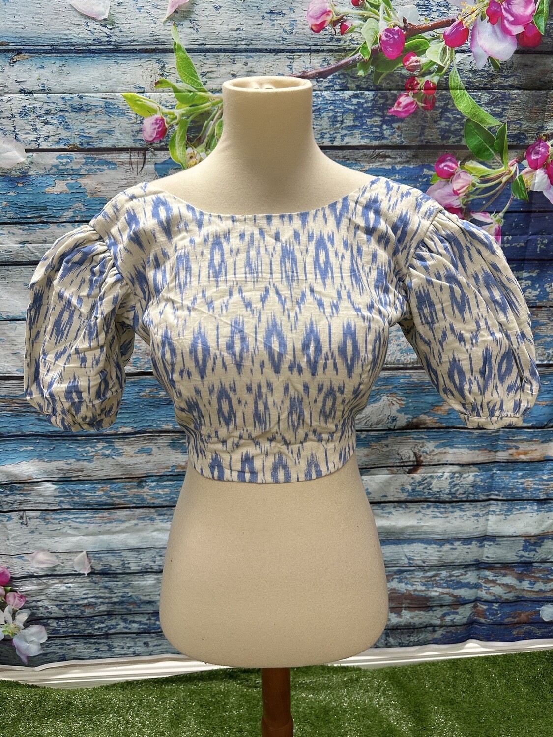 Designer Saree stitched blouse Ikkat Blouse