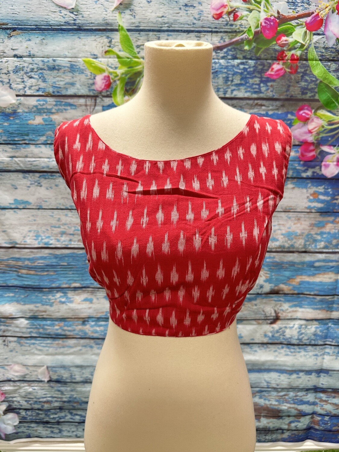 Designer Saree stitched blouse Ikkat Blouse