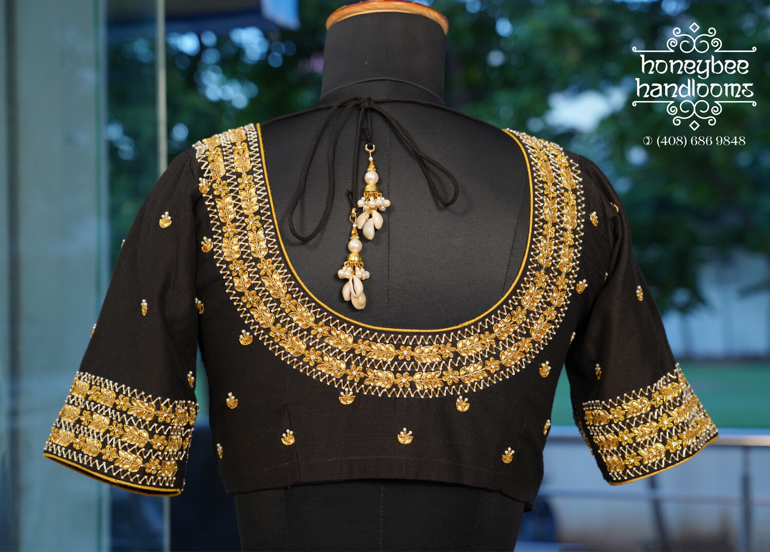 Maggam Work blouse | bridal blouse | Saree Blouse | Blouse | Silk Blouse | Maggamwork blouse | Heavy work blouse Black Blouse