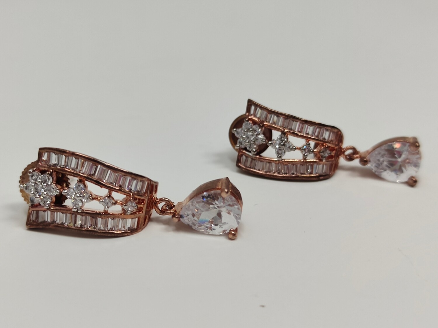 Statement Studs In Rose gold finish