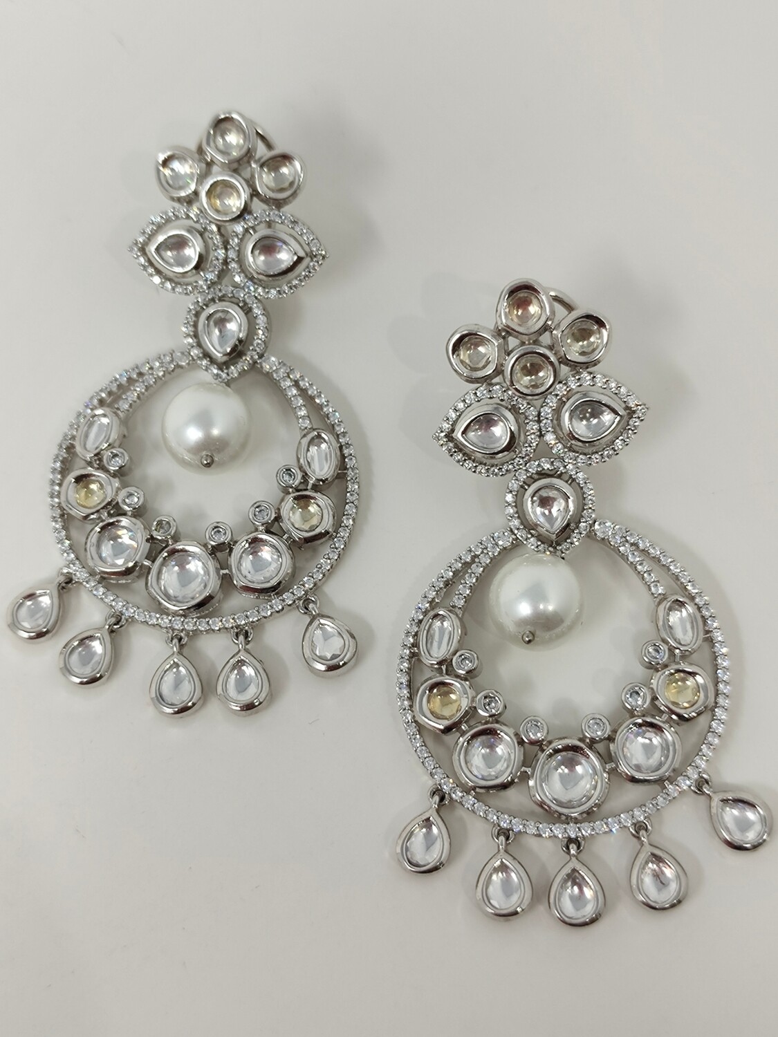 Statement Earrings in silver tone - Cocktail Earrings