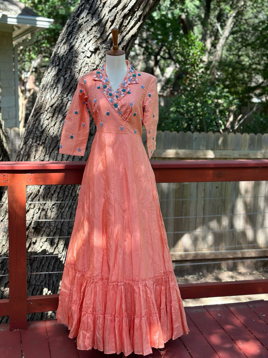 Designer Dress - Peach Dress