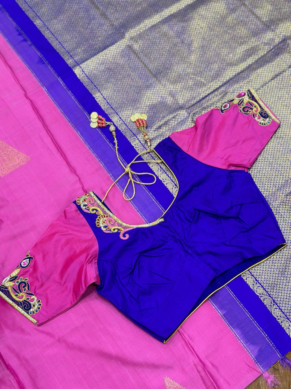Kanchi pattu Saree &amp; Blouse