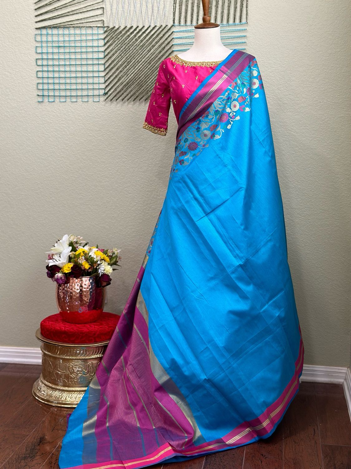 Kanchi pattu Saree &amp; Blouse