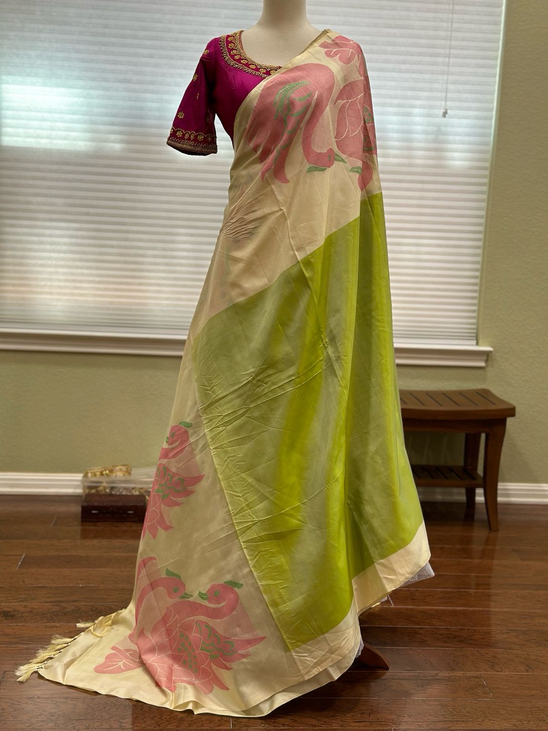 Kanchi Soft Silk Saree &amp; Blouse