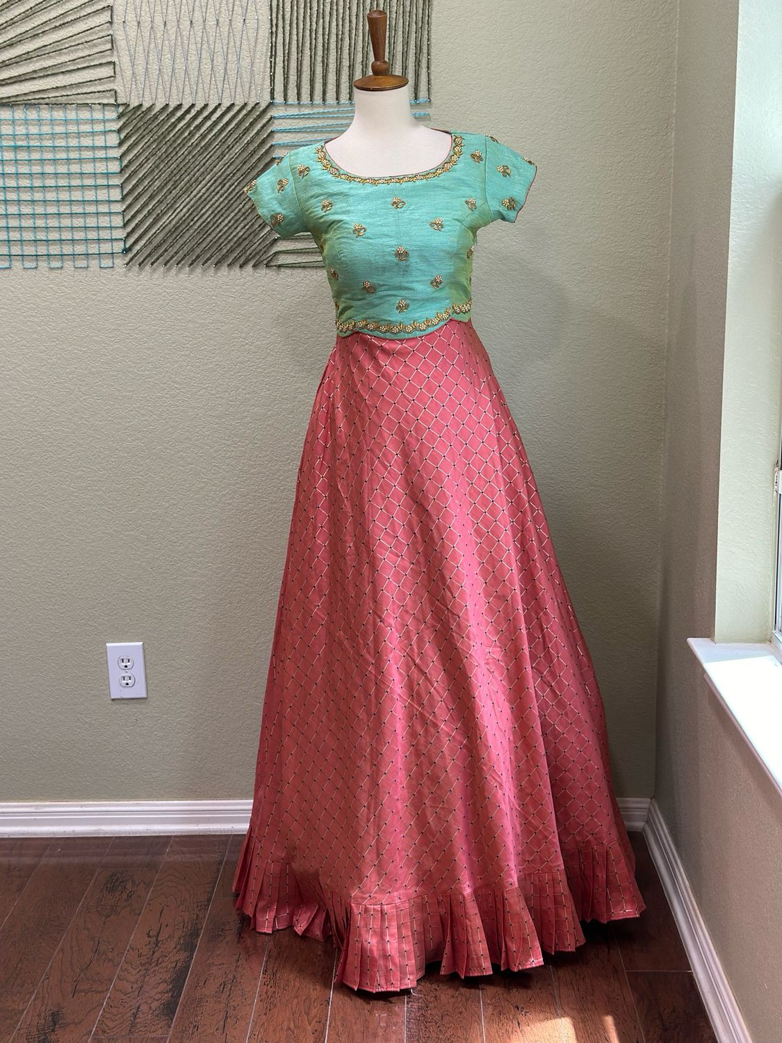 Peach Designer dress