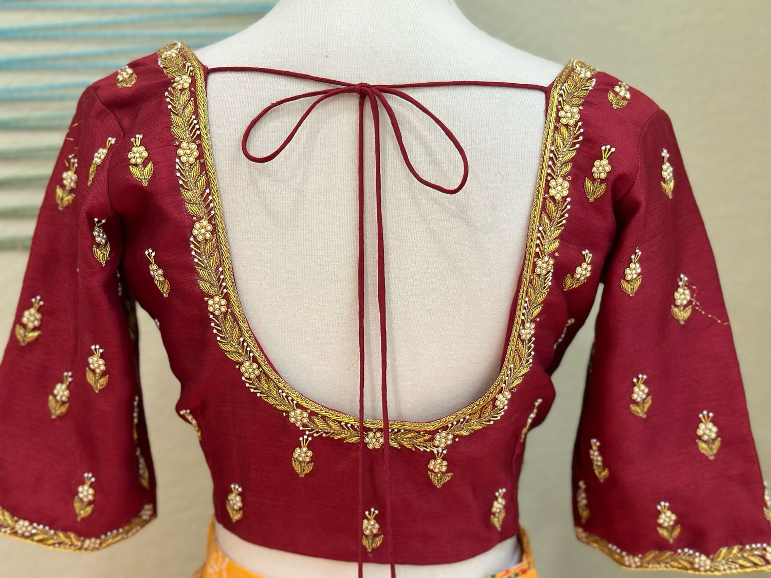 Maggam Work blouse | bridal blouse | Saree Blouse | | Silk Blouse | Maggamwork blouse | Heavy work Blouse |Maroon Blouse