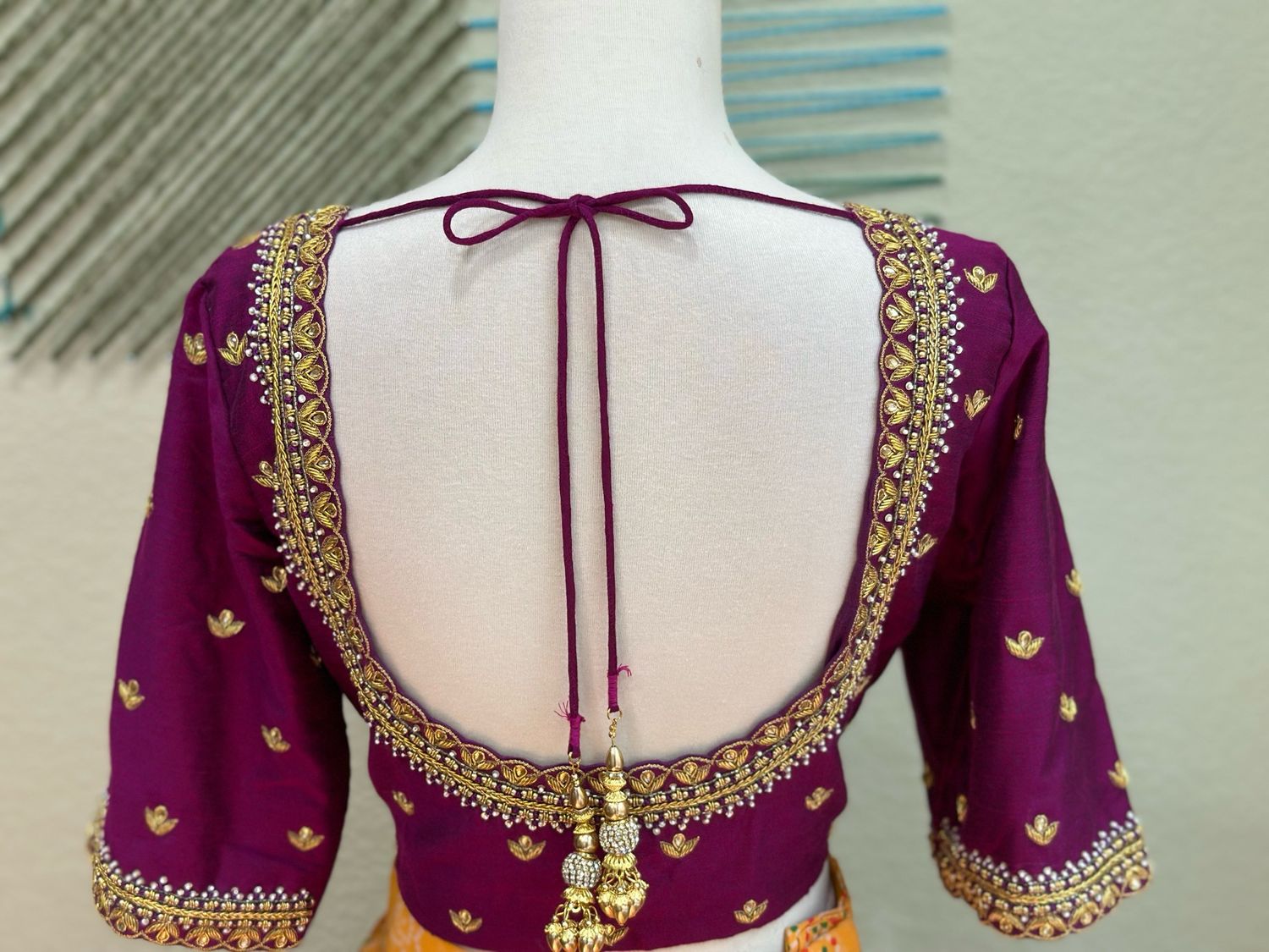 Maggam Work blouse | bridal blouse | Saree Blouse | | Silk Blouse | Maggamwork blouse | Heavy work Blouse |Maroon Blouse