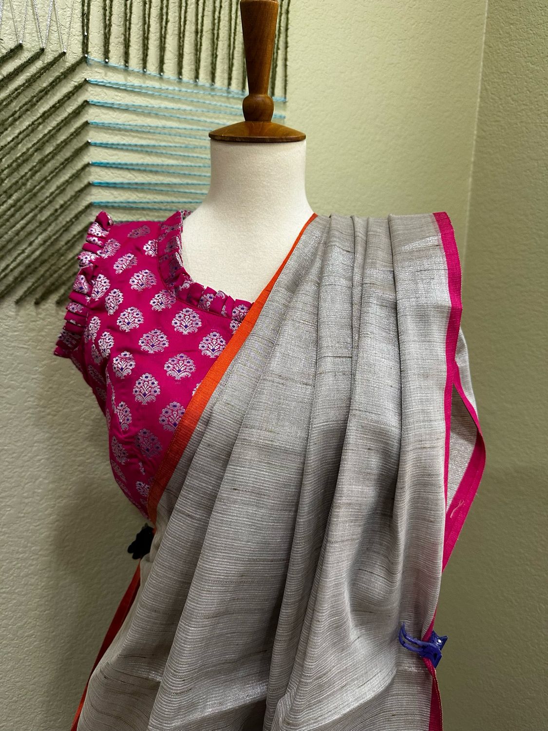 Kanchi Tissue saree With Banarasi Blouse