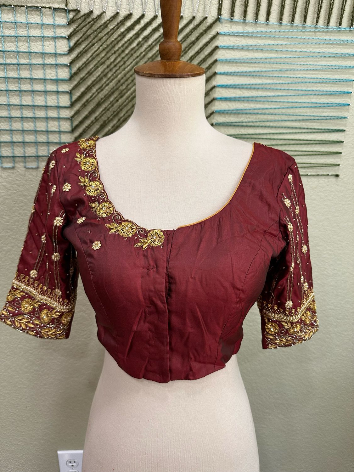 Designer Saree stitched blouse