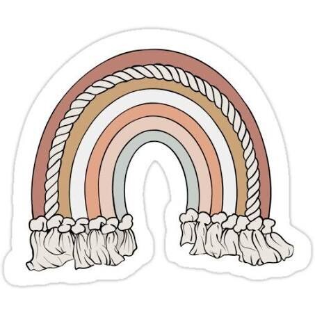 Rainbow w/ Tassles Sticker