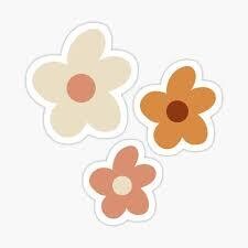 flower sticker 3-pack
