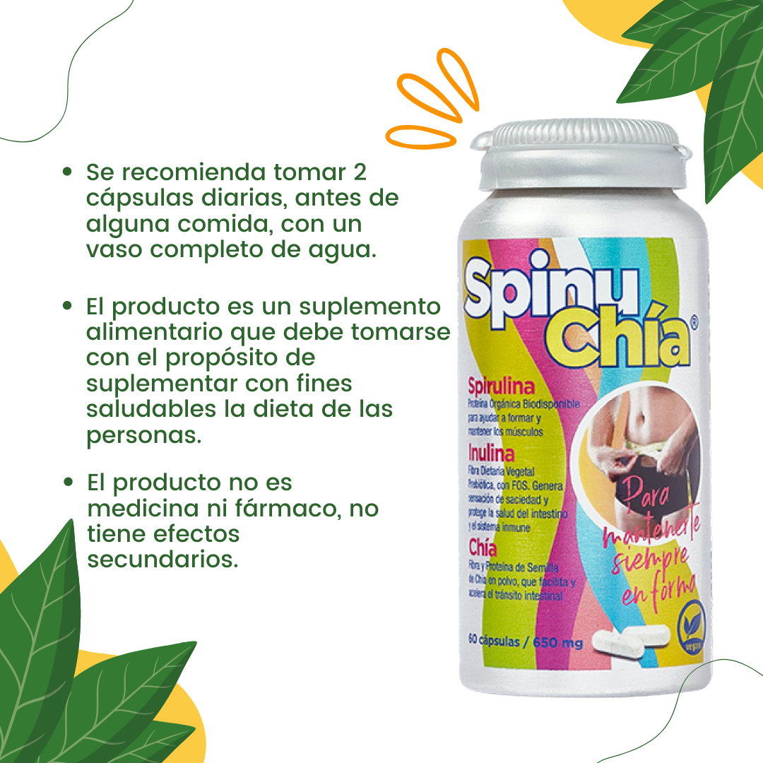 Spinuchia 650 mg, 60 cápsulas