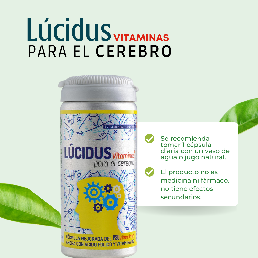 Lucidus vitaminas para el cerebro 30 cápsulas