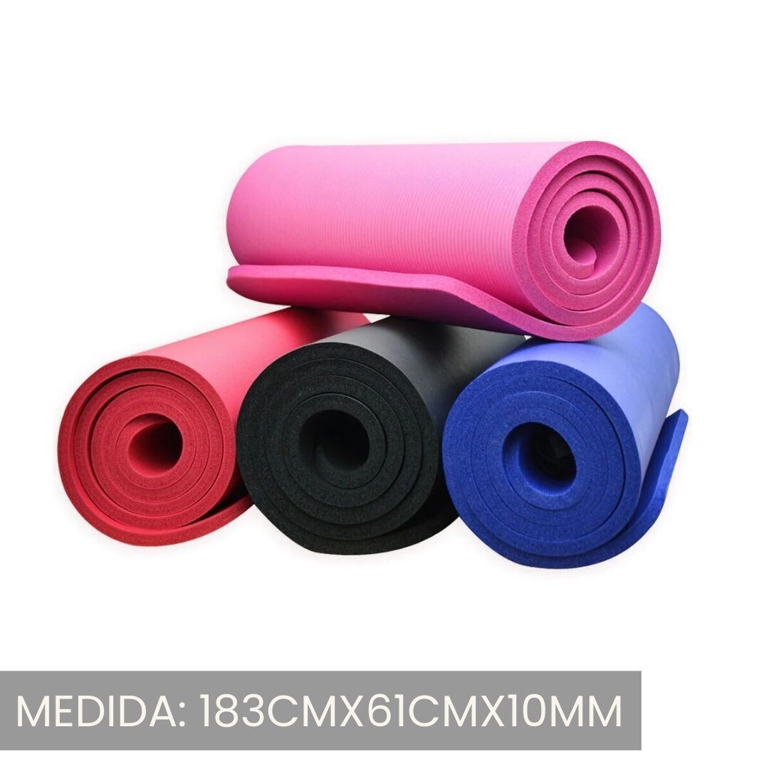 Mat- Yoga pilates 10mm de goma eva colores