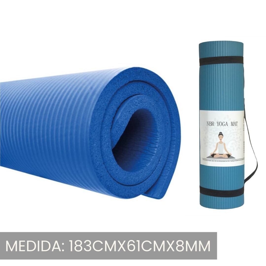 Mat- Yoga pilates 8mm de goma eva colores