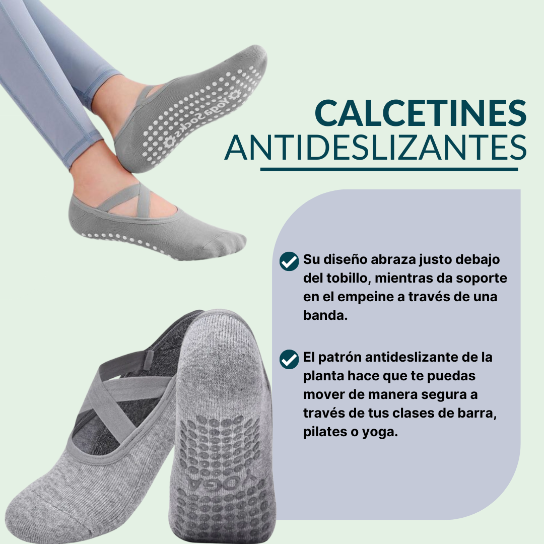 Calcetines Antideslizantes para Yoga, pilates, ballet, entrenamiento descalzo, baile fitness