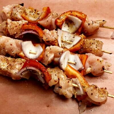 Greek Chicken Kebabs