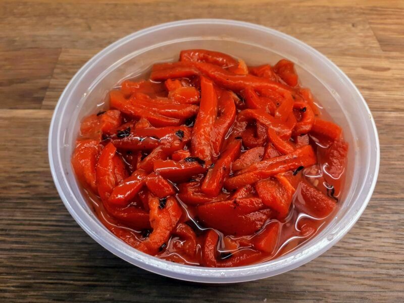 Roasted Red Pepper Slices