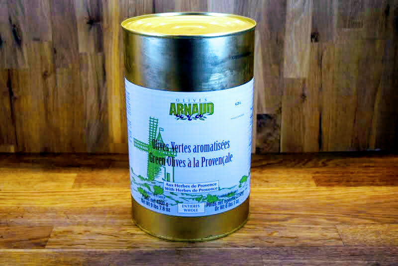 Arnaud Green Olives w/Herbs De Provence - 3L