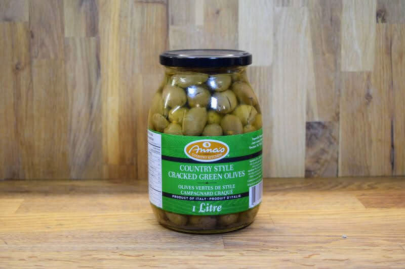 Anna's - Country Style Cracked Green Olives