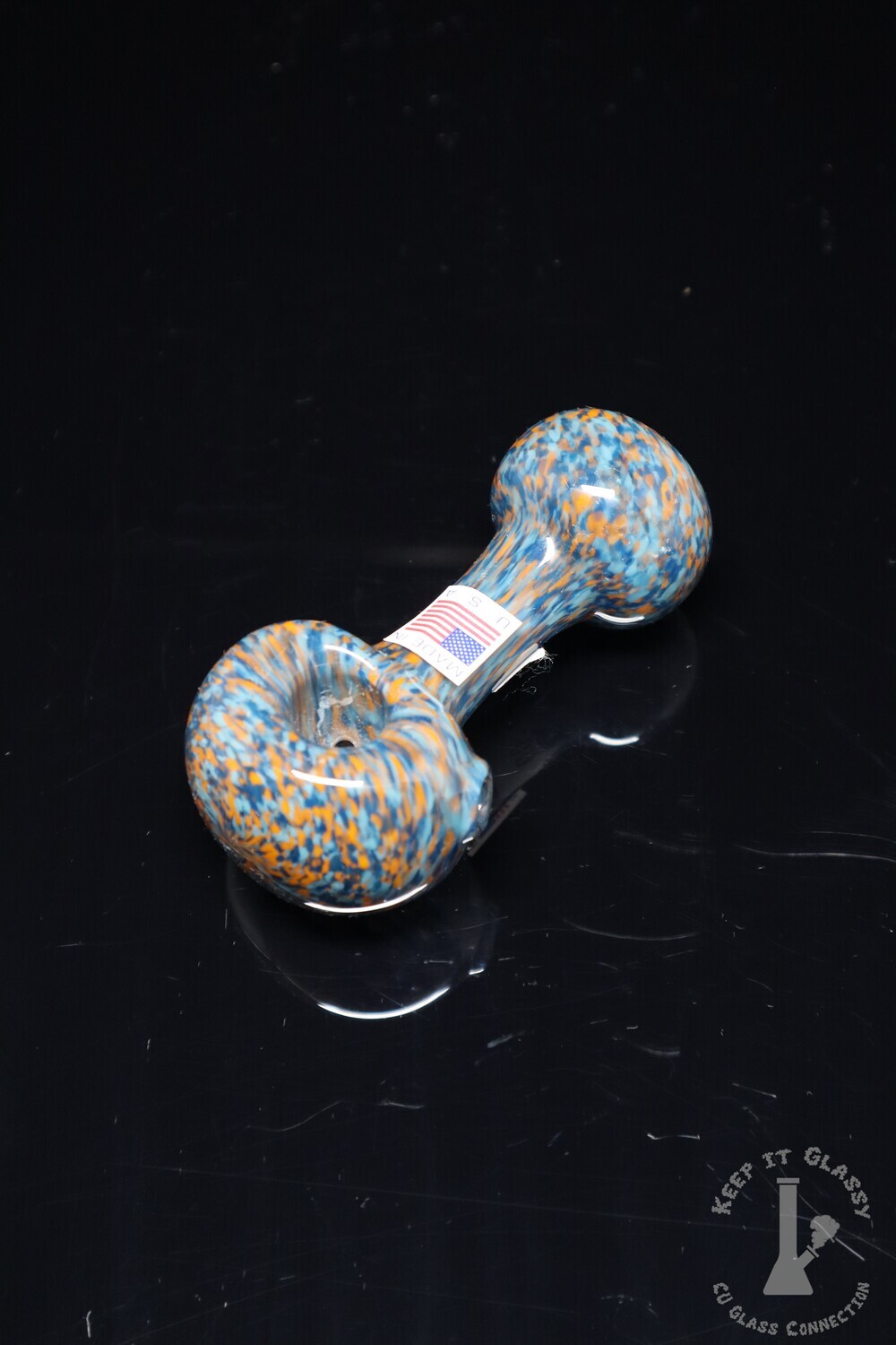 Frit pipe blue orange